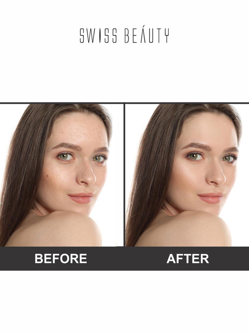 SWISS BEAUTY Airbrush Finish Full Coverage Foundation with Hyaluronic Acid 30ml-Fair Ivory